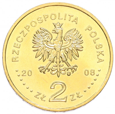 2 злотых 2008 года Польша «XXIX летние Олимпийские игры в Пекине 2008»