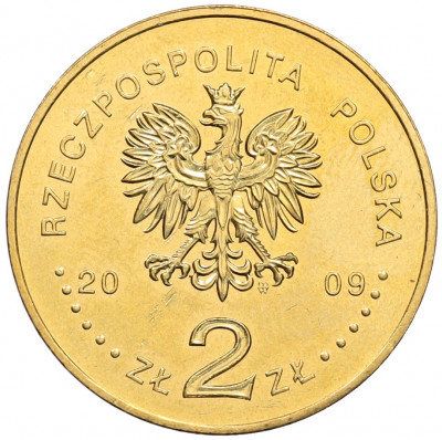 2 злотых 2009 года Польша «65 лет Варшавскому восстанию»