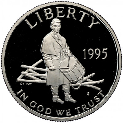 1/2 доллара (50 центов) 1995 года S США «Сражения гражданской войны»