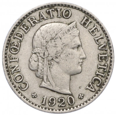 5 раппенов 1920 года Швейцария