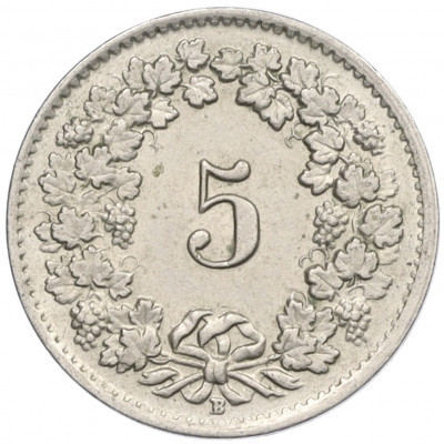 5 раппенов 1955 года Швейцария