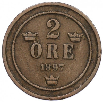 2 эре 1897 года Швеция