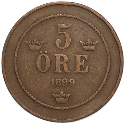 5 эре 1899 года Швеция