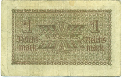 1 рейхсмарка 1939 года Германия (Для оккупированных территорий)
