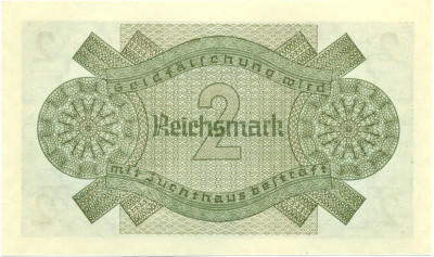 2 рейхсмарки 1940 года Германия (Для оккупированных территорий)