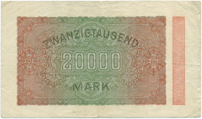 20000 марок 1923 года Германия