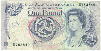 1 фунт 1991 года Остров Мэн