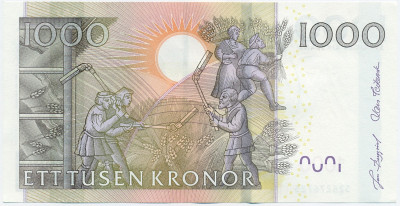 1000 крон 2005 года Швеция