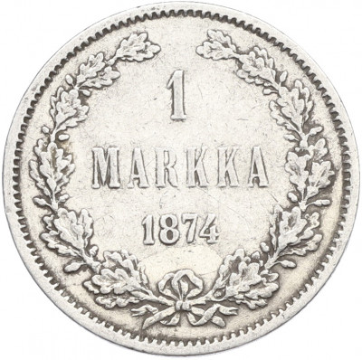 1 марка 1874 года Русская Финляндия