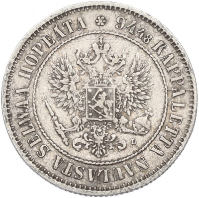 1 марка 1890 года Русская Финляндия