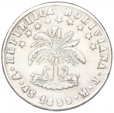 4 суэльдо 1855 года Боливия