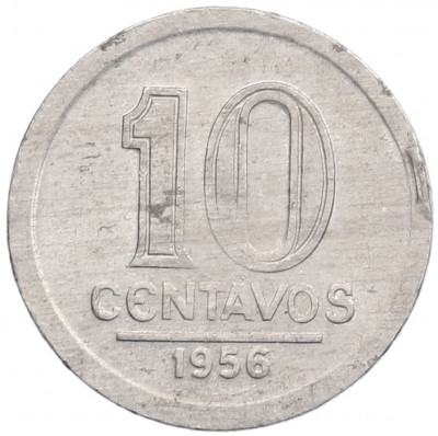 10 сентаво 1956 года Бразилия