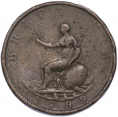 1/2 пенни 1799 года Великобритания