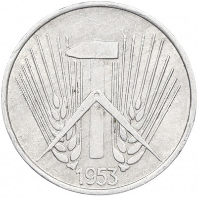 1 пфенниг 1953 года A Восточная Германия (ГДР)