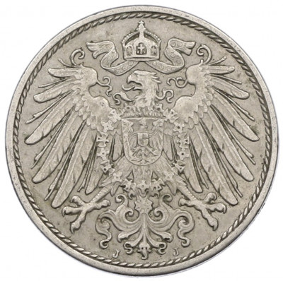 10 пфеннигов 1915 года J Германия