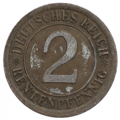 2 рентенпфеннига 1924 года A Германия
