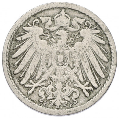 5 пфеннигов 1903 года F Германия