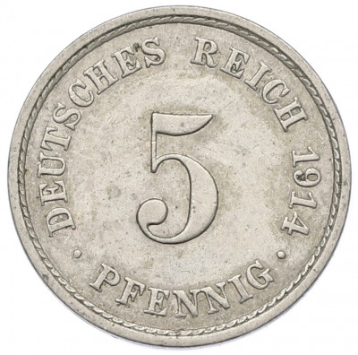 5 пфеннигов 1914 года A Германия