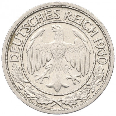 50 рейхспфеннигов 1930 года J Германия