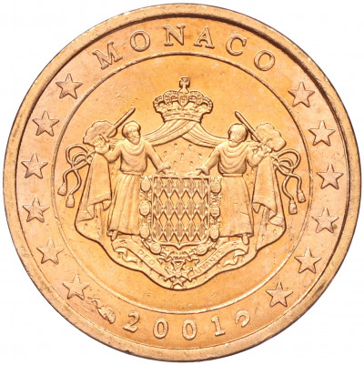 2 евроцента 2001 года Монако