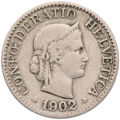 10 раппенов 1902 года Швейцария