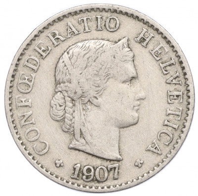5 раппенов 1907 года Швейцария