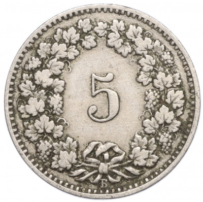 5 раппенов 1907 года Швейцария