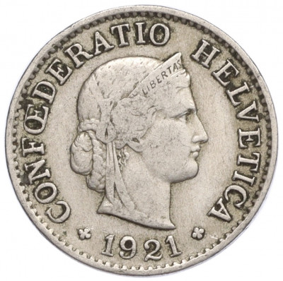 5 раппенов 1921 года Швейцария