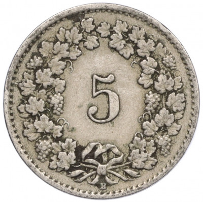 5 раппенов 1921 года Швейцария