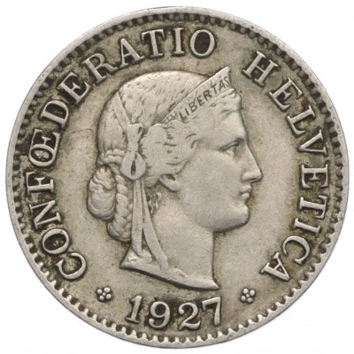 5 раппенов 1927 года Швейцария