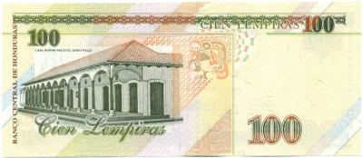100 лемпир 2008 года Гондурас