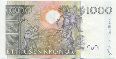 1000 крон 2005 года Швеция