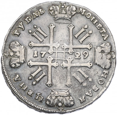 1 рубль 1729 года