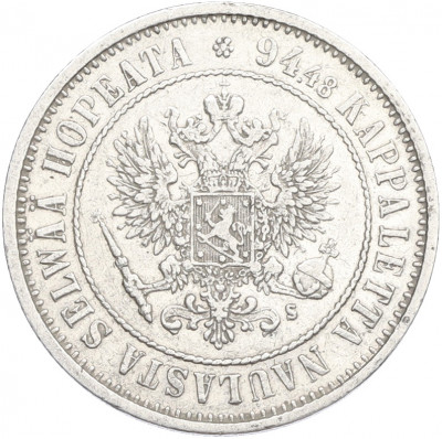 1 марка 1874 года Русская Финляндия