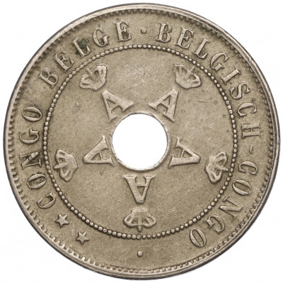 20 сантимов 1911 года Бельгийское Конго