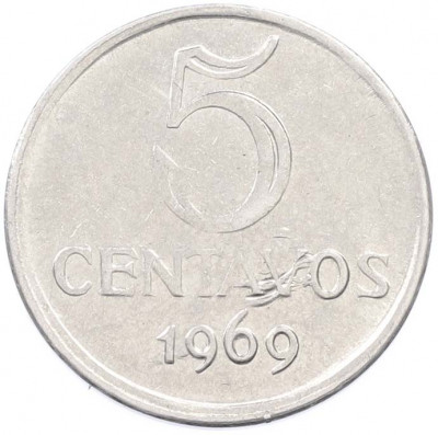 5 сентаво 1969 года Бразилия