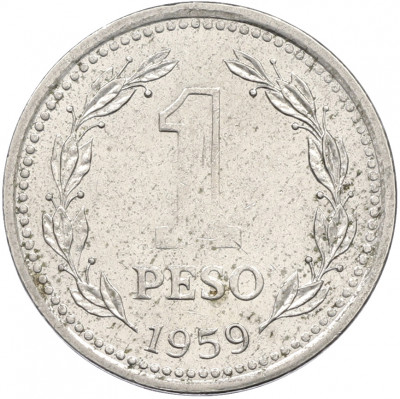 1 песо 1959 года Аргентина