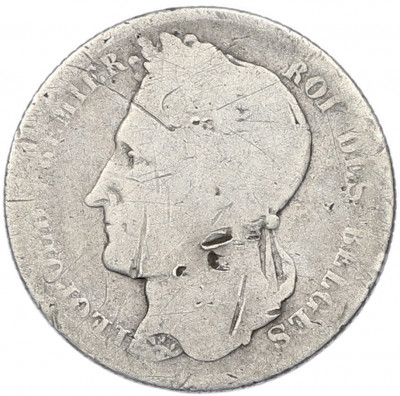 1/2 франка 1834 года Бельгия