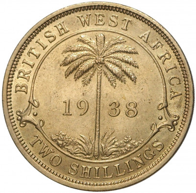 2 шиллинга 1938 года H Британская Западная Африка