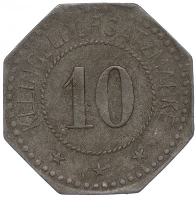 10 пфеннигов 1917 года Германия — город Сааргемюнд (Нотгельд)