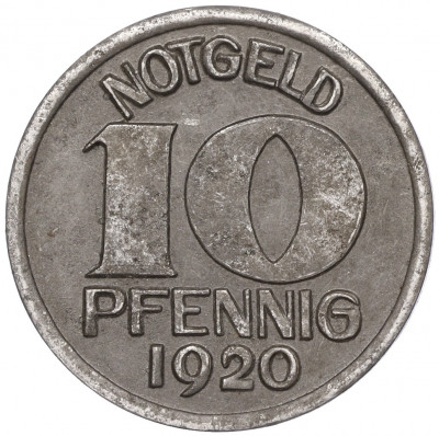 10 пфеннигов 1920 года Германия — город Варендорф (Нотгельд)