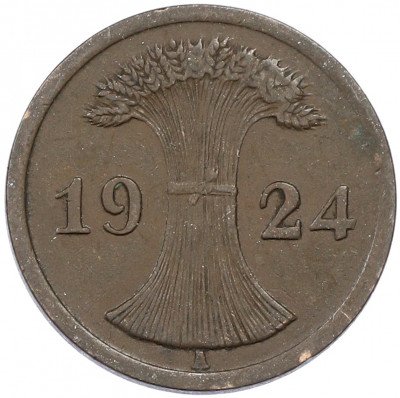 2 рентенпфеннига 1924 года A Германия