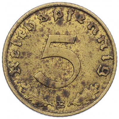 5 рейхспфеннигов 1937 года E Германия
