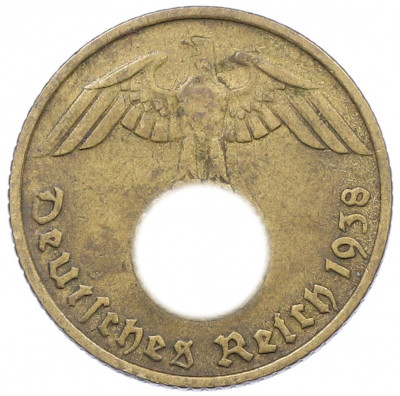 5 рейхспфеннигов 1938 года D Германия