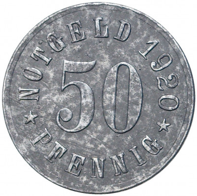 50 пфеннигов 1920 года Германия — город Аттендорн (Нотгельд)