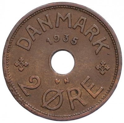 2 эре 1935 года Дания