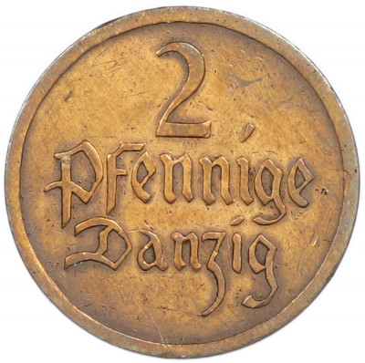 2 пфеннига 1926 года Данциг