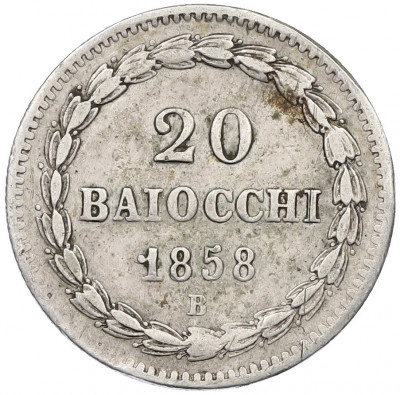 20 байокко 1858 года Папская область