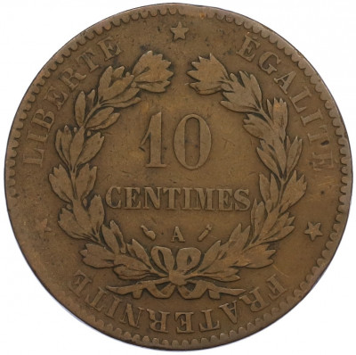 10 сантимов 1891 года A Франция