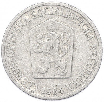 10 геллеров 1964 года Чехословакия